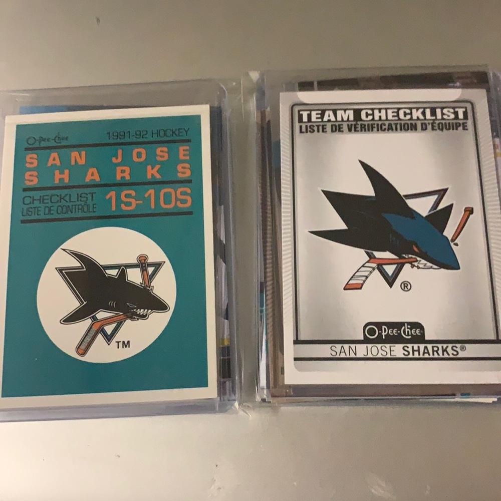 15 cards from your San Jose Sharks
